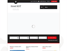 Tablet Screenshot of hotelkot.pl